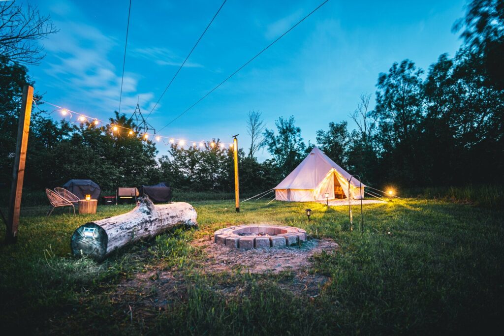 Yurt Glamping Setup